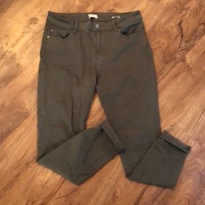 Army Green Warp + Weft JFK NYC Skinny